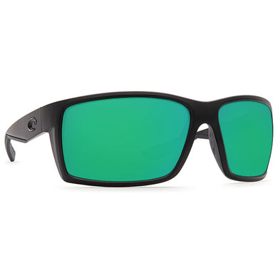 COSTA REEFTON SUNGLASSES WITH BLACK FRAMES AND GREEN MIRROR LENS