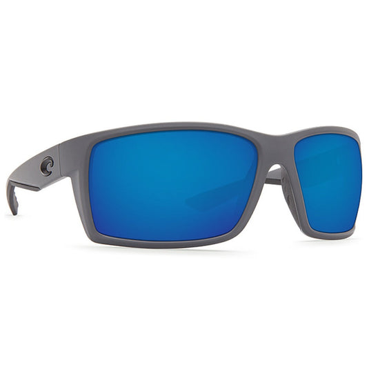 COSTA REEFTON SUNGLASSES WITH GRAY FRAMES AND Blue MIRROR LENS