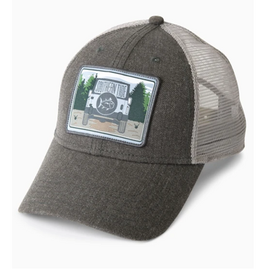 Southern Tide Waxed Off-Road Patch Trucker Hat - Heather Dark Gray