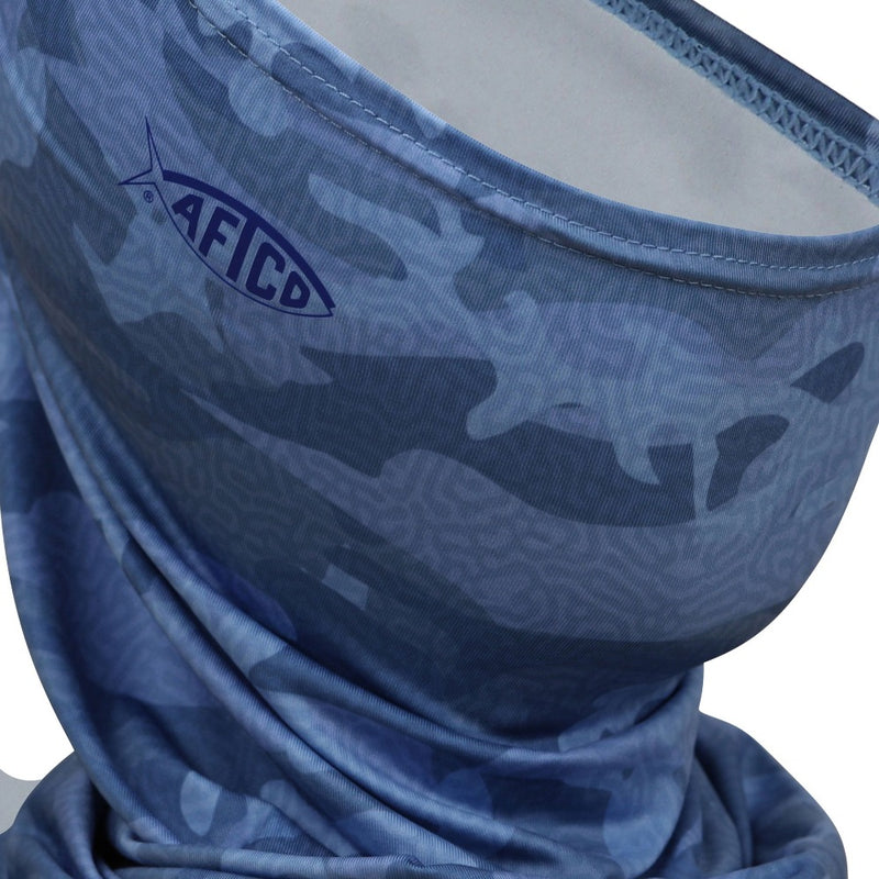 Load image into Gallery viewer, Aftco Sun Mask/Neck Gaiter Blue Camo
