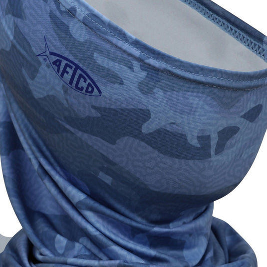 Aftco Sun Mask/Neck Gaiter Blue Camo