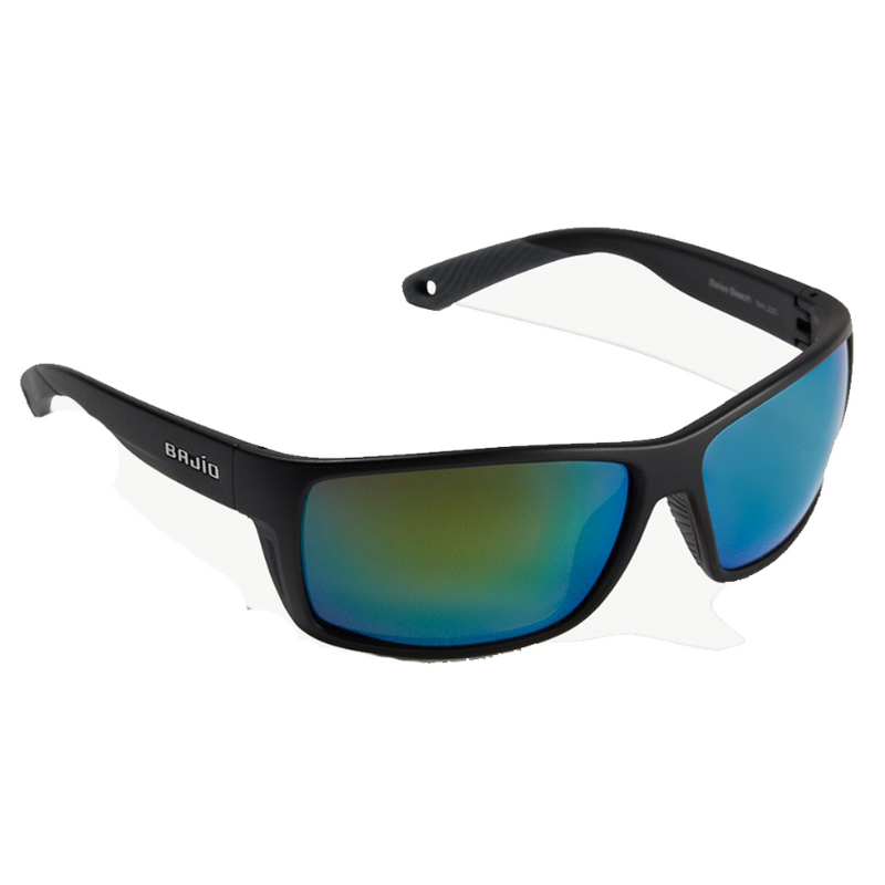 Load image into Gallery viewer, Bajio Bales Beach Sunglasses - Black Matte Green Mirror
