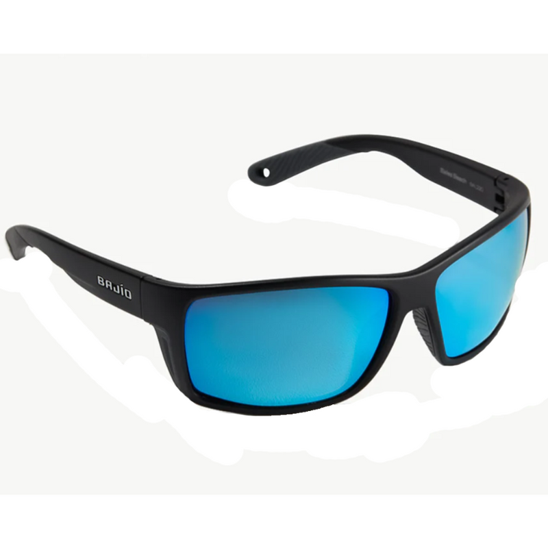 Load image into Gallery viewer, Bajio Bales Beach Sunglasses - Black Matte Trevally Blue
