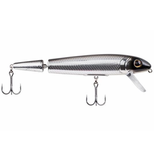 Berkley Jointed Surge Shad Wake Bait Chrome Black Back