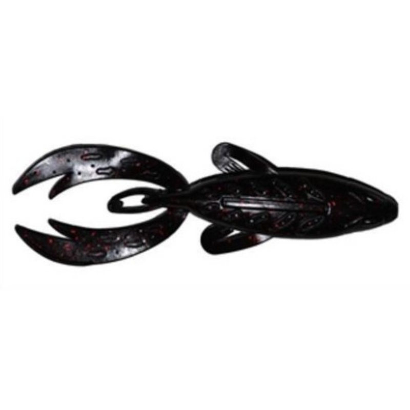 Load image into Gallery viewer, Big Bite Baits Fighting Frog - Black Neon Watermelon Red Flake
