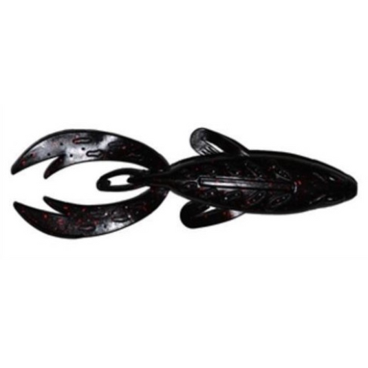 Big Bite Baits Fighting Frog - Black Neon Watermelon Red Flake