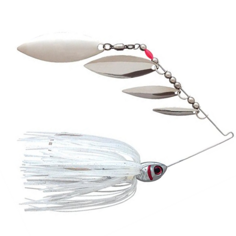 Load image into Gallery viewer, Booyah Super Shad Quad Blade Spinnerbaits - Chrome Pearl Shiner
