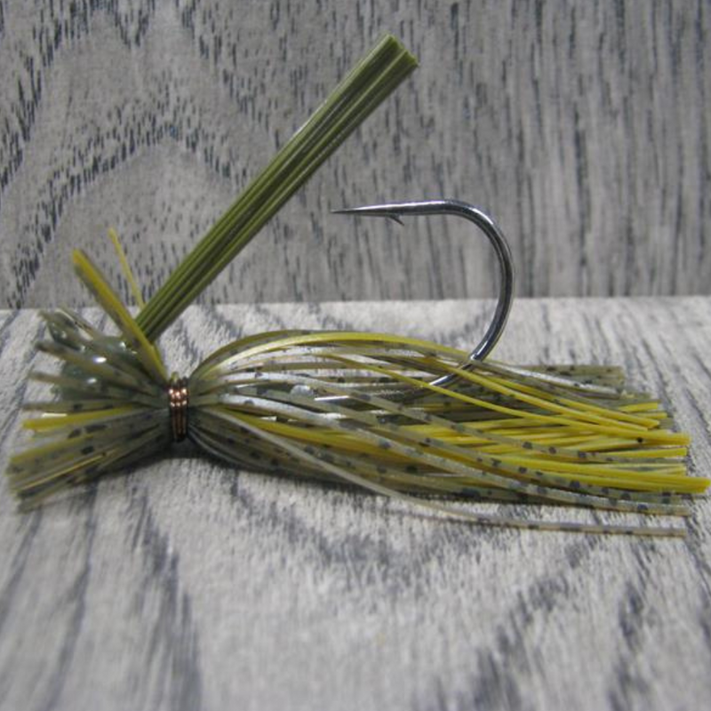 Load image into Gallery viewer, Brazalo Custom Finesse Jigs - Green Pumpkin
