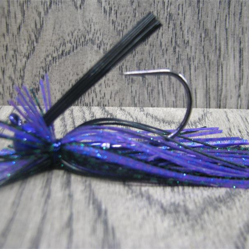 Load image into Gallery viewer, Brazalo Custom Finesse Jigs - Junebug
