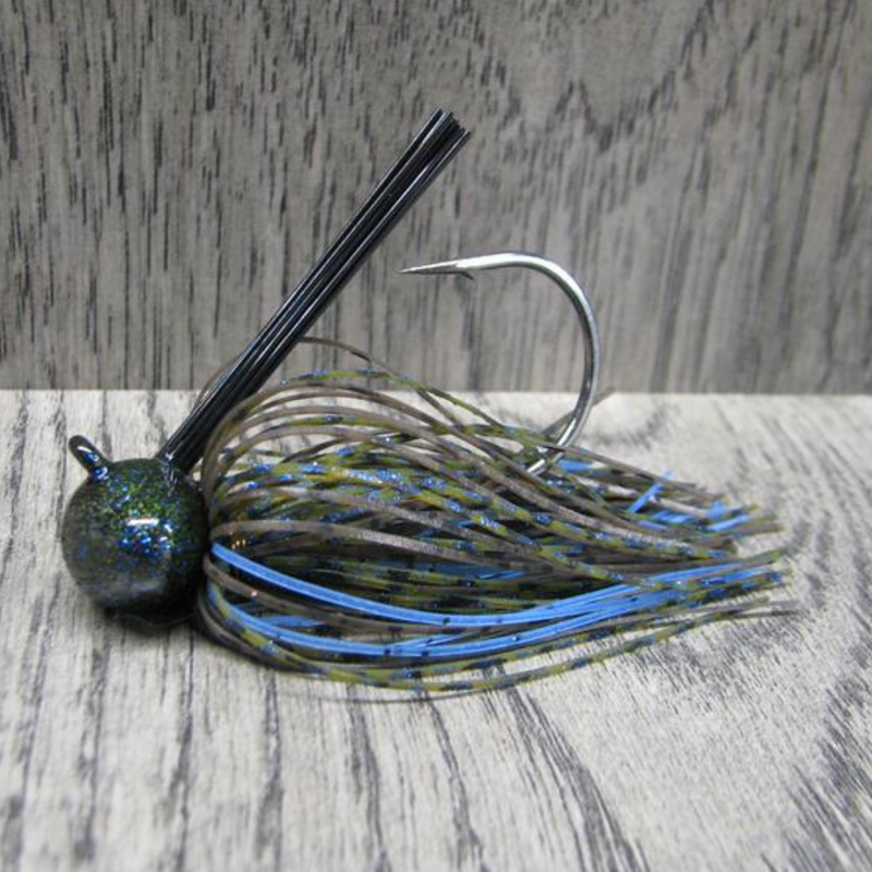 Load image into Gallery viewer, Brazalo Custom Lures Football Head Jigs - GP Blue
