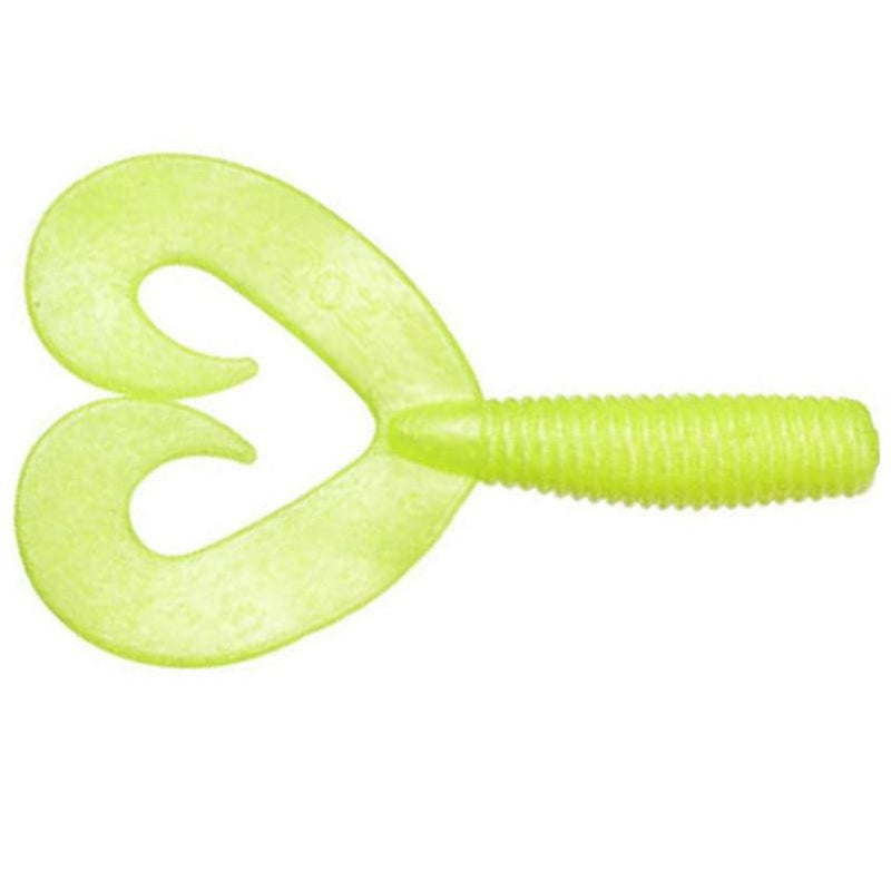 Load image into Gallery viewer, Zoom Fat Albert Twin Tail Grubs - Chartreuse Pearl
