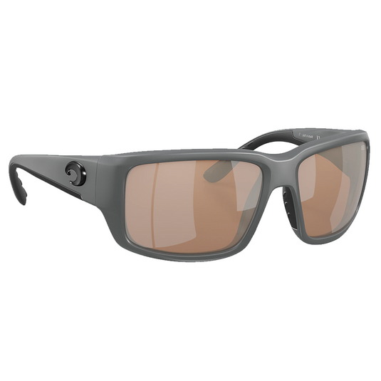 Costa Fantail Sunglasses Matte Gray Copper Silver