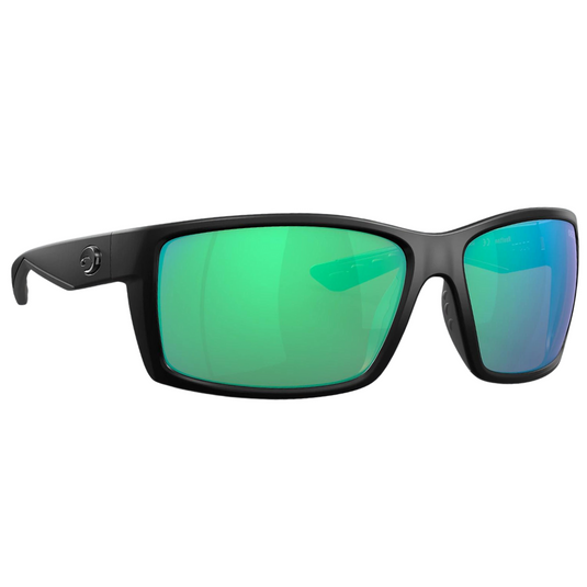 Costa Reefton Sunglasses - Blackout Frames with Green Mirror Lens