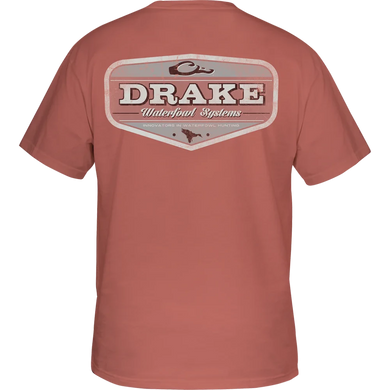 Drake Vintage Logo T-Shirt - Coral Cloud