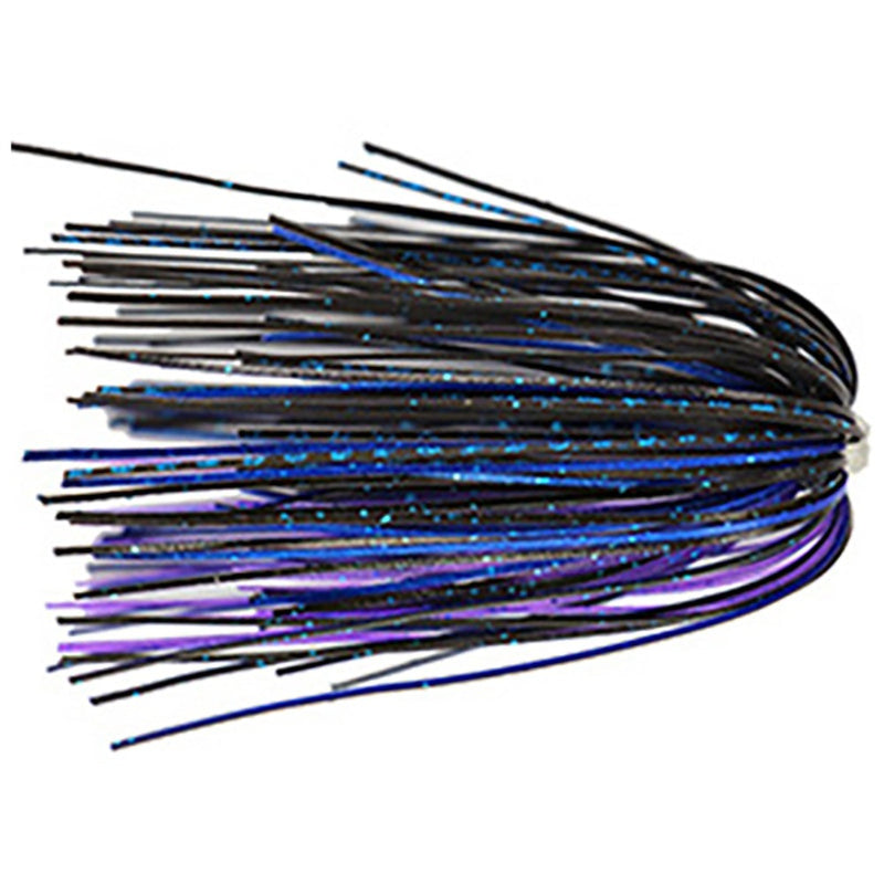 Load image into Gallery viewer, Dirty Jigs Punchin&#39; Jig Skirts Black n Blue Purple
