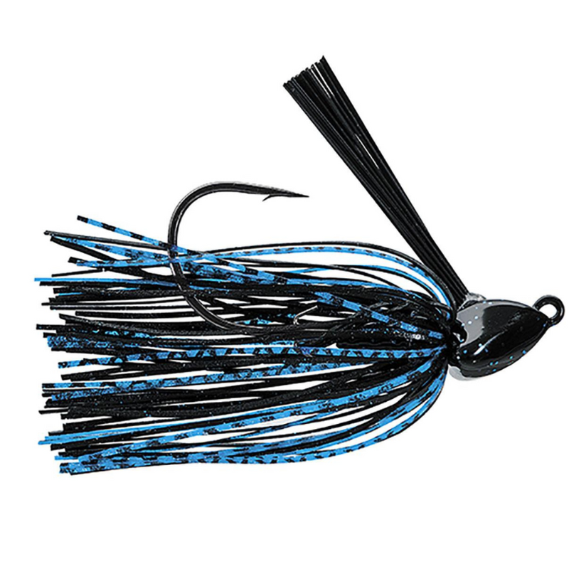 Load image into Gallery viewer, Evergreen Grass Ripper Swim Jigs - Black and Blue
