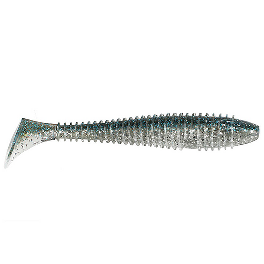 Keitech 4.8in FAT Swing Impact Swimbaits - Hasu-Silver Shiner