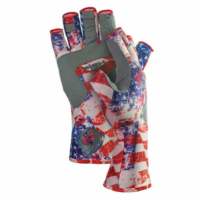 Fish Monkey Half Finger Guide Gloves  Americana