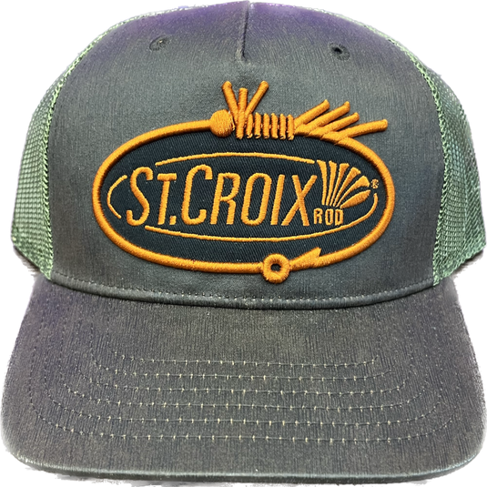 St. Croix Logo Hat - Brown Olive - Mesh Back