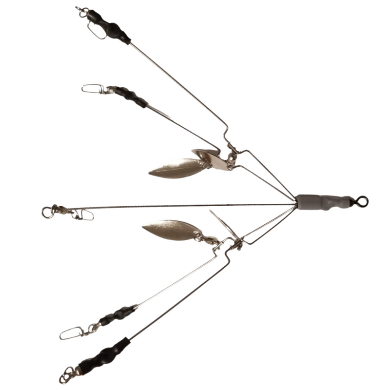 Load image into Gallery viewer, J &amp; H Tackle Finesse Reduced Tangle Swim N Frenzy A-Rig - 6 Arm
