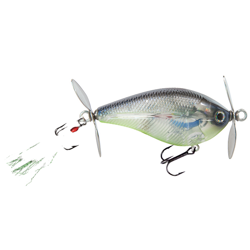 Load image into Gallery viewer, Livingston Spinmaster Topwater Baits Black Ghost Shiner
