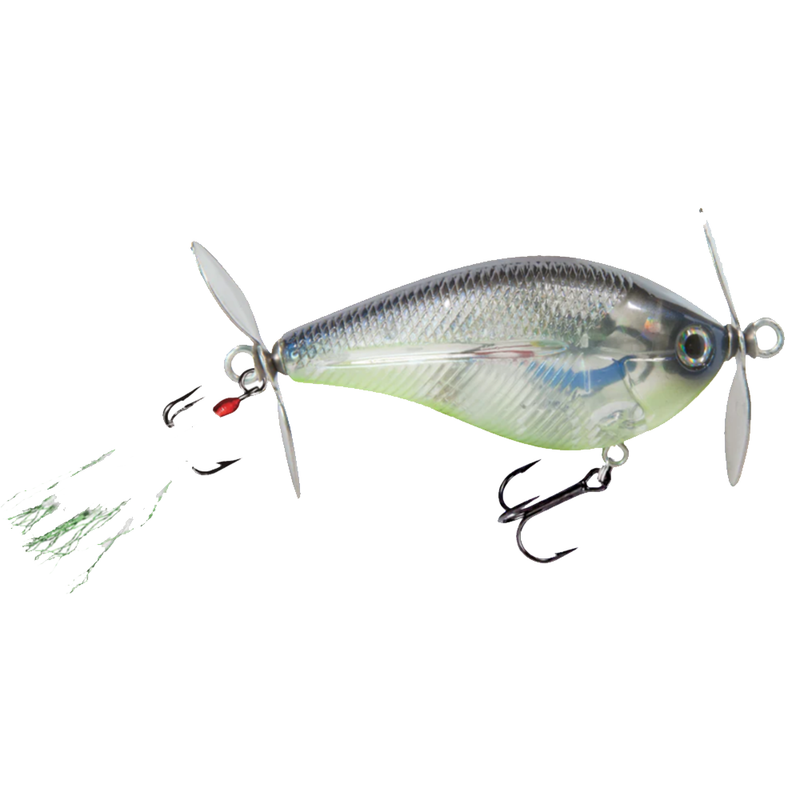 Load image into Gallery viewer, Livingston Spinmaster Topwater Baits Bluetreuse
