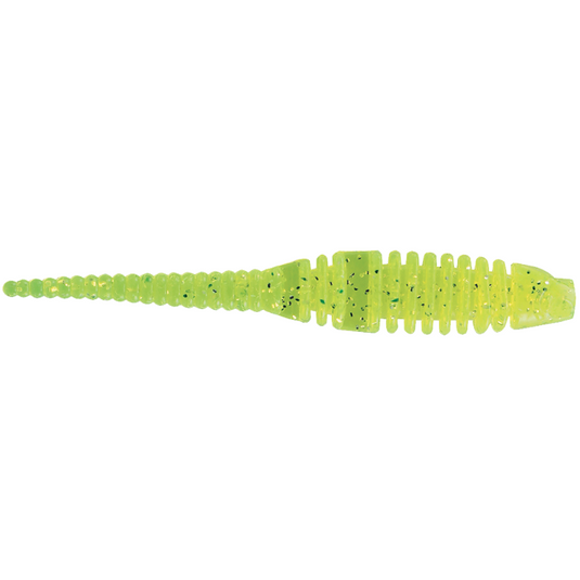 Luck E Strike Sickle Tail Jigs - Chartreuse Silver Flake