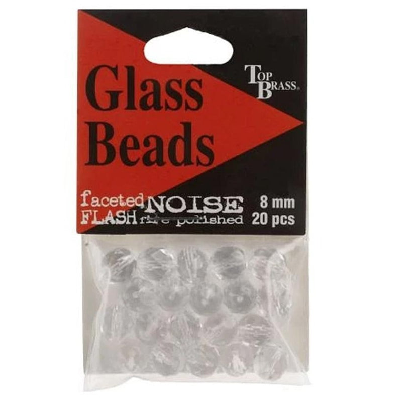 Load image into Gallery viewer, Top Brass Glass Beads - Clear
