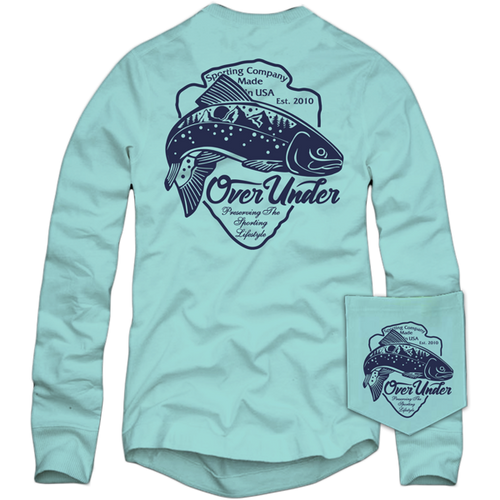 Over Under L/S  Blue Ridge Trout T-Shirt