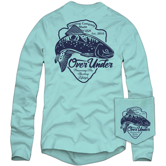 Over Under L/S  Blue Ridge Trout T-Shirt