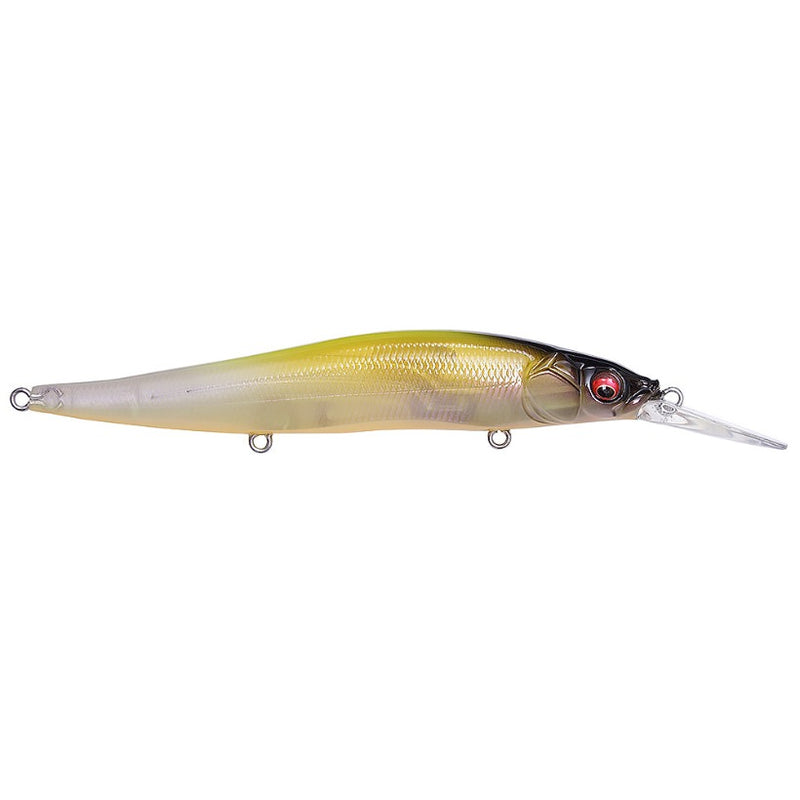 Load image into Gallery viewer, Megabass Vision Oneten 110 Plus 1 Jerkbaits - Twilight Chartreuse Back
