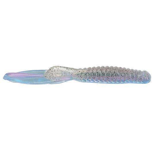 Strike King Perfect Plastics Drop Shot Half Shell Worms - Prizm Shad