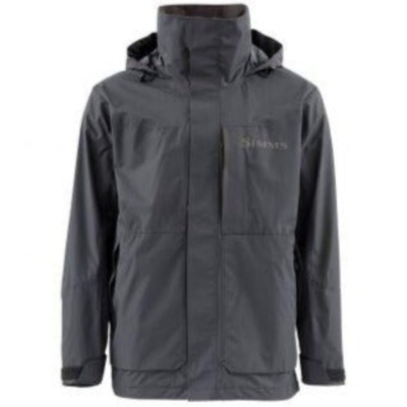 Load image into Gallery viewer, Simms Challenger Fishing Jacket - Black with Ghost Logo
