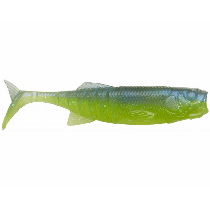 Load image into Gallery viewer, Savage Gear Ned Minnow - Electric Blue and Chartreuse
