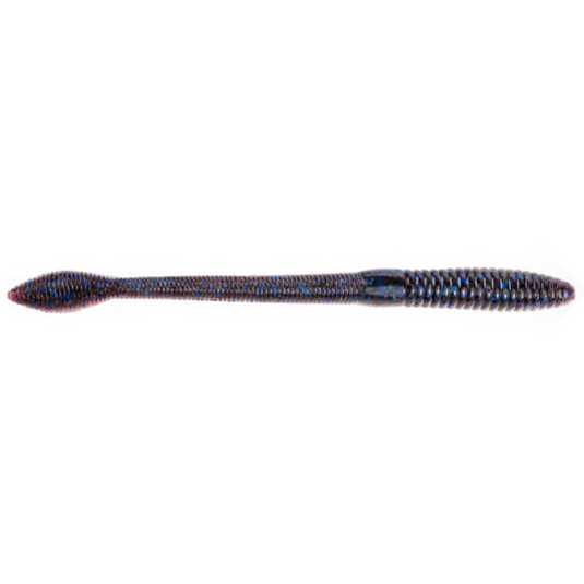 Strike King KVD Perfect Plastics Fat Baby Finesse Worm - Blue Fleck