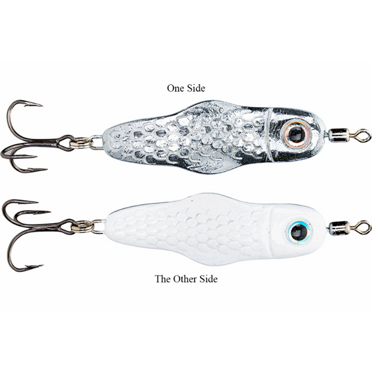 Strike King Lil' Ledge Spoon - White/Chrome - Southern Reel Outfitters