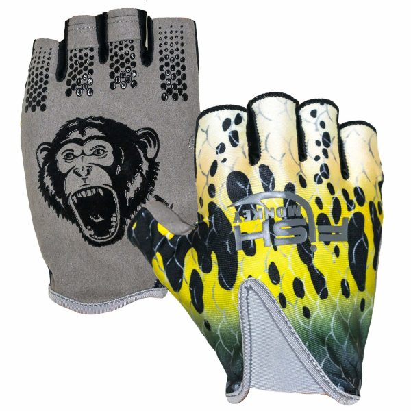 Load image into Gallery viewer, Fish Monkey Stubby Guide Gloves - Bass
