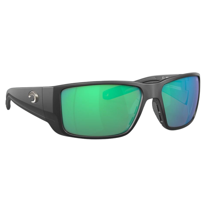 Load image into Gallery viewer, Costa Blackfin Pro Sunglasses - Matte Black Frames and Green Mirror Lenses
