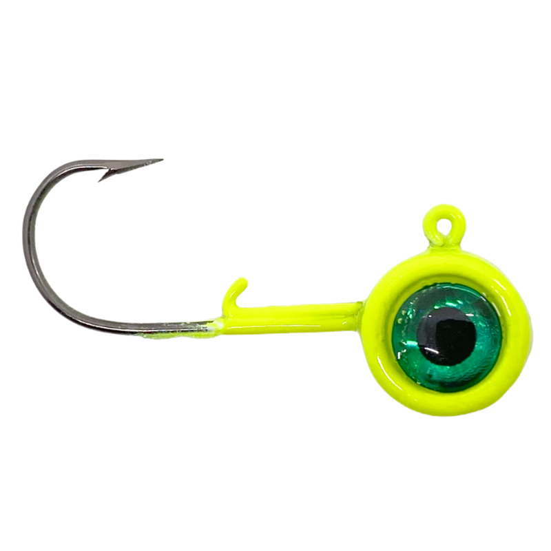 Load image into Gallery viewer, ACC Crappie Stix Jig Heads - Chartreuse
