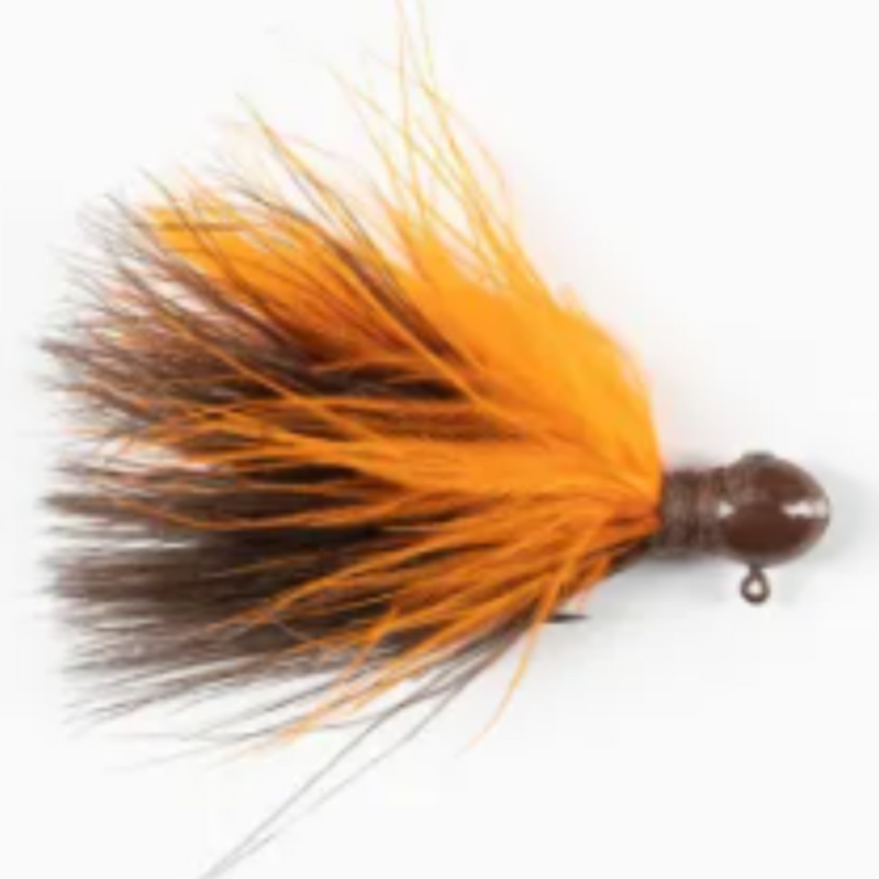 Load image into Gallery viewer, White River Zig Jigs - Brown and Orange
