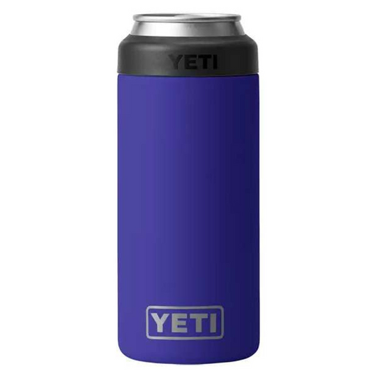 Yeti Rambler 12oz Slim Colster  Can Insulator Offshore Blue