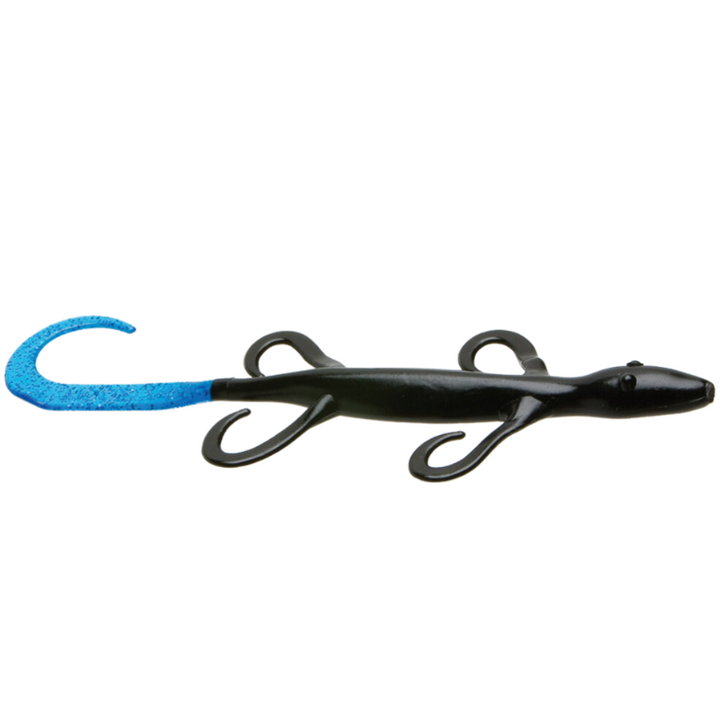 Load image into Gallery viewer, Zoom 6&#39;&#39; Lizards - Black with Blue Tail
