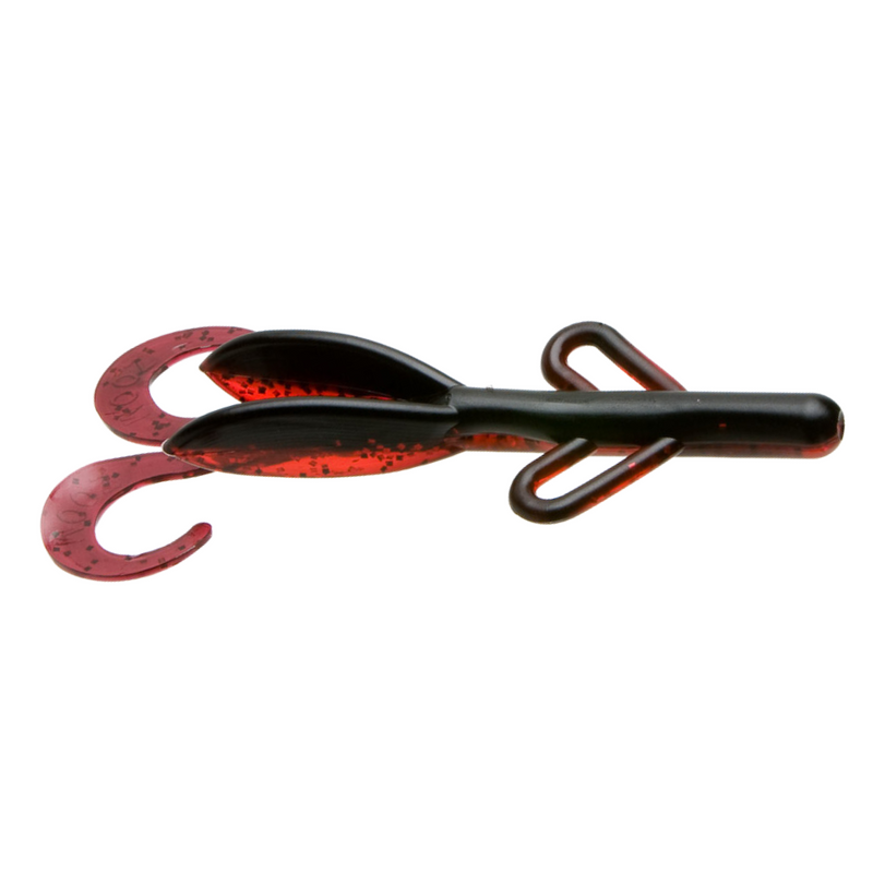 Load image into Gallery viewer, Zoom 6&#39; Brush Hog Soft Baits - Black Ruby
