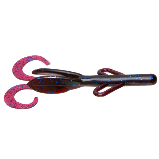 Zoom Brush Hog Creature Baits - Blue Fleck