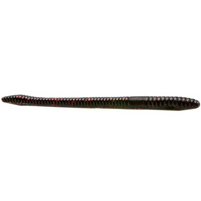 Load image into Gallery viewer, Zoom Finesse Worm Black Red Glitter
