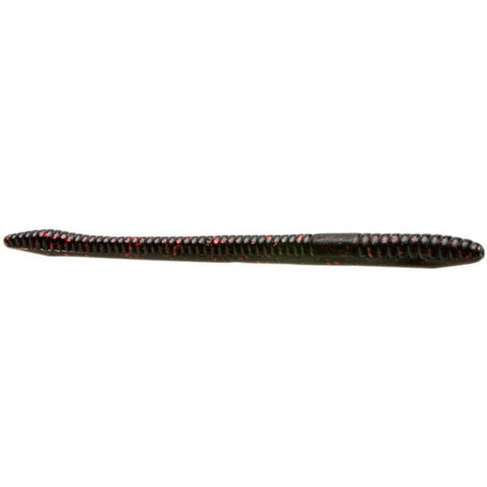 Zoom Finesse Worm Black Red Glitter