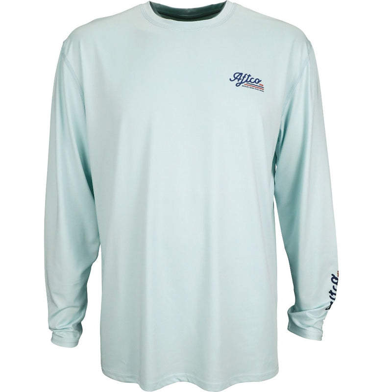 Load image into Gallery viewer, Aftco Sonic Performance Long Sleeve Shirt Mist Color
