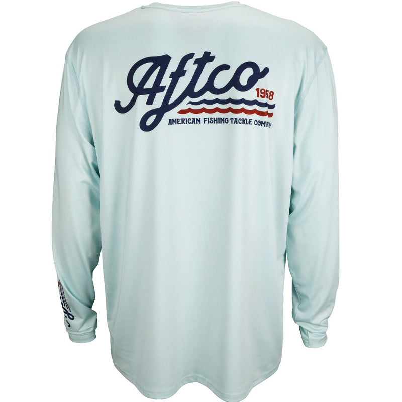 Load image into Gallery viewer, Aftco Sonic Performance Long Sleeve Shirt Mist Color
