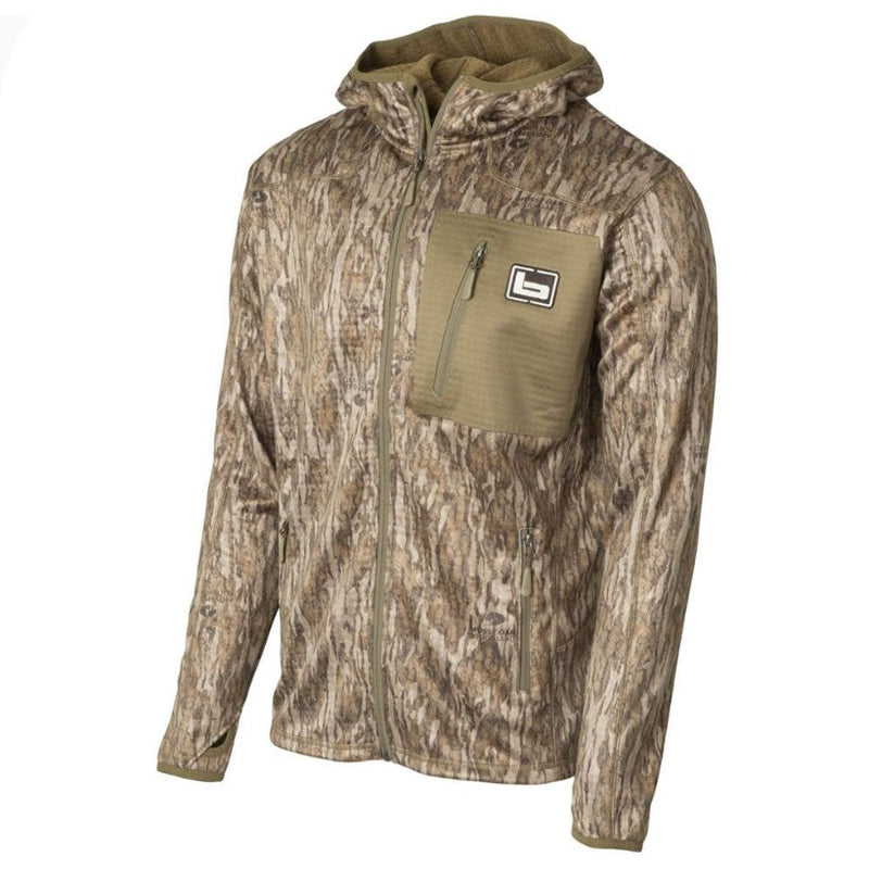 Load image into Gallery viewer, Banded Hooded Mid Layer Fleece Jackets - Bottomland
