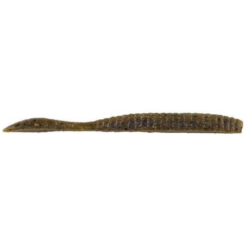 Berkley Powerbait Maxscent Flat Worms - Green Pumpkin